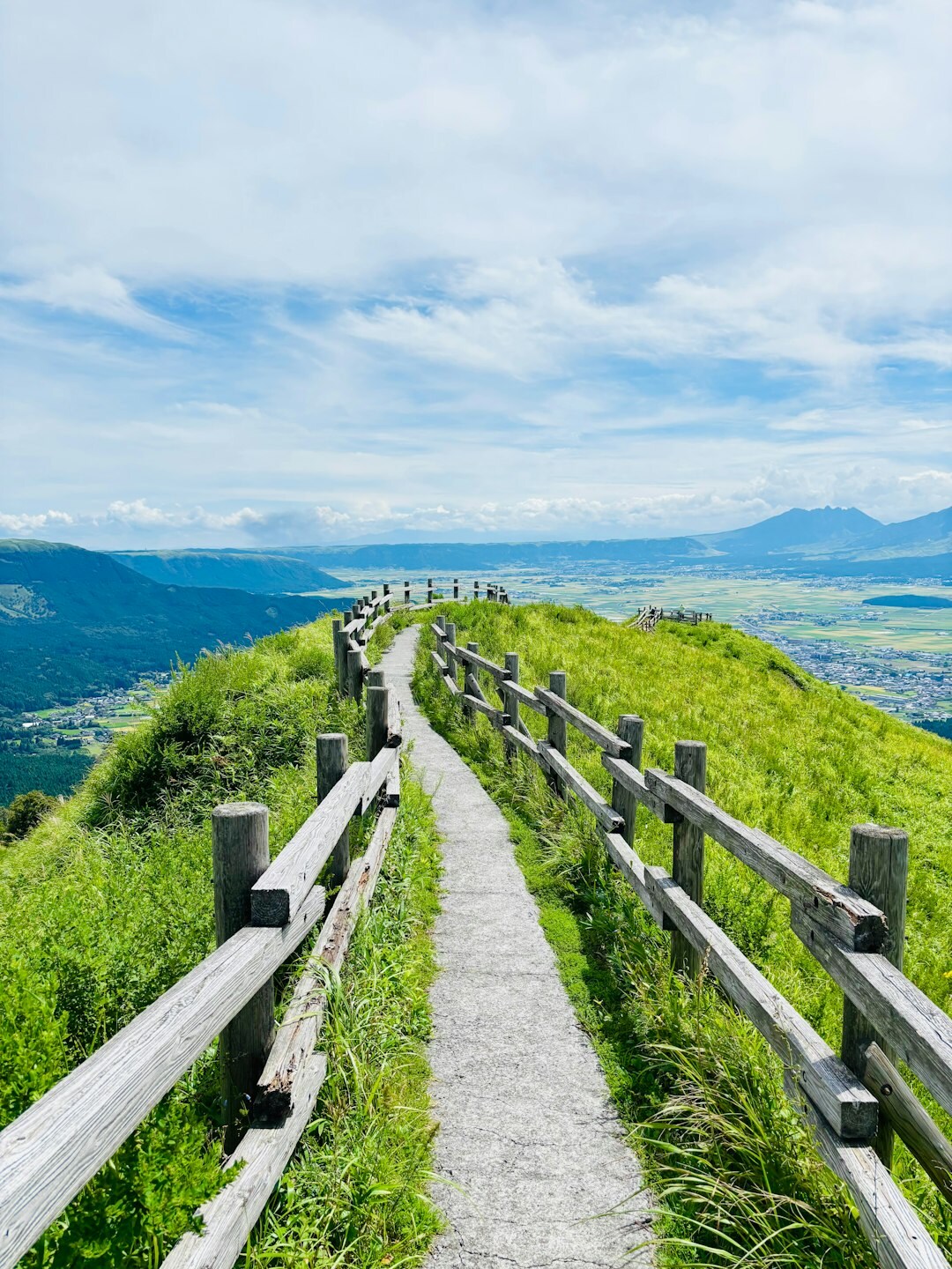Japanese senior group hiking on a mountain trail