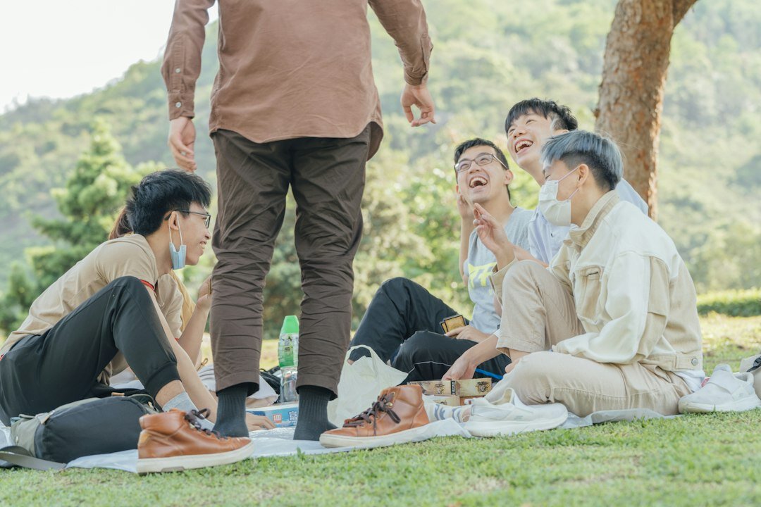 seniors at cherry blossom viewing