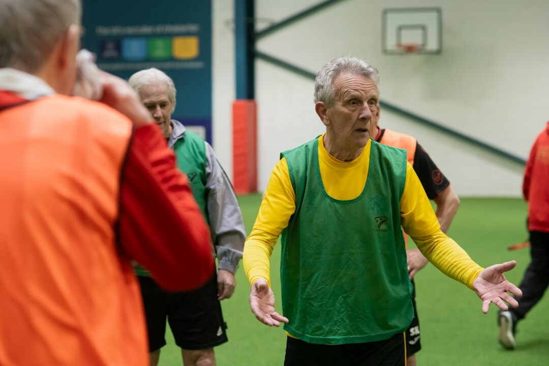 senior doing exercise
